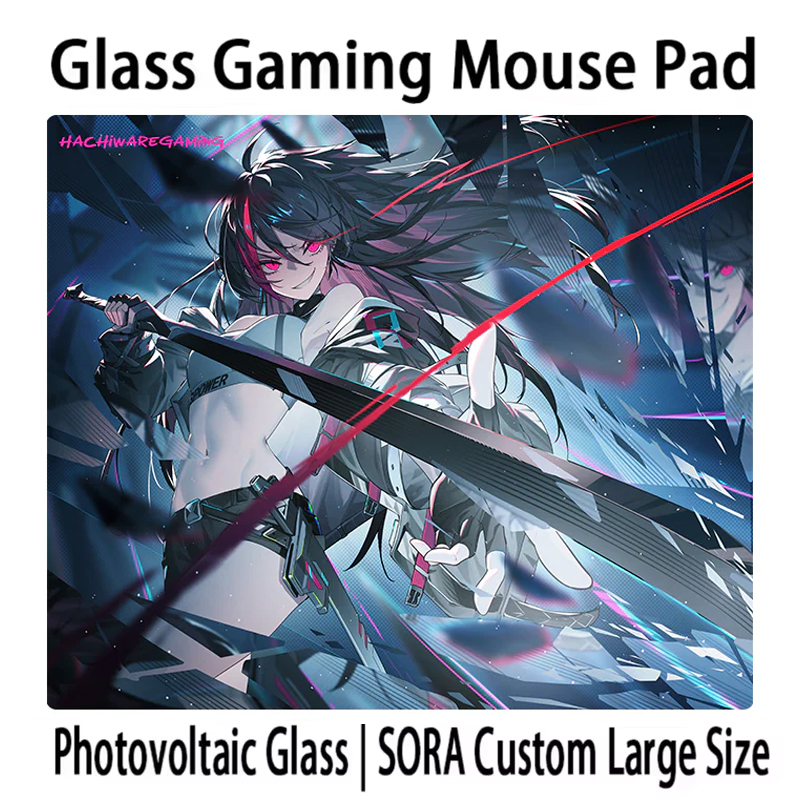 Esports Gaming Brands - Brand New Glass Mouse Pad H-Hachiware
