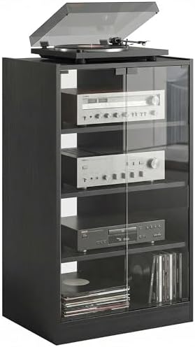 Gaming & Esports District - Media Cabinet, 4-Tier Stereo Cabinet for
