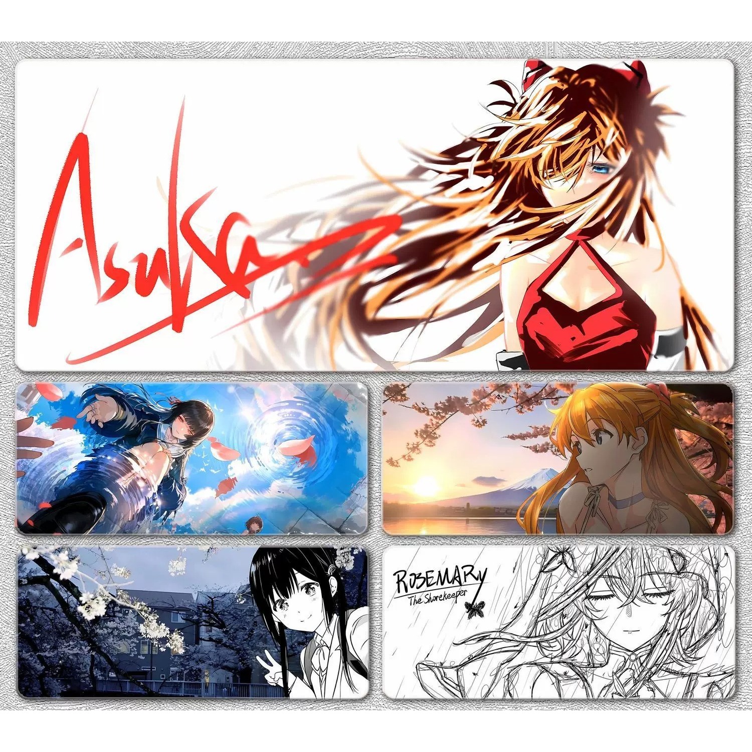 Esports Gamer - Anime Character Large Mouse Pad Asuka