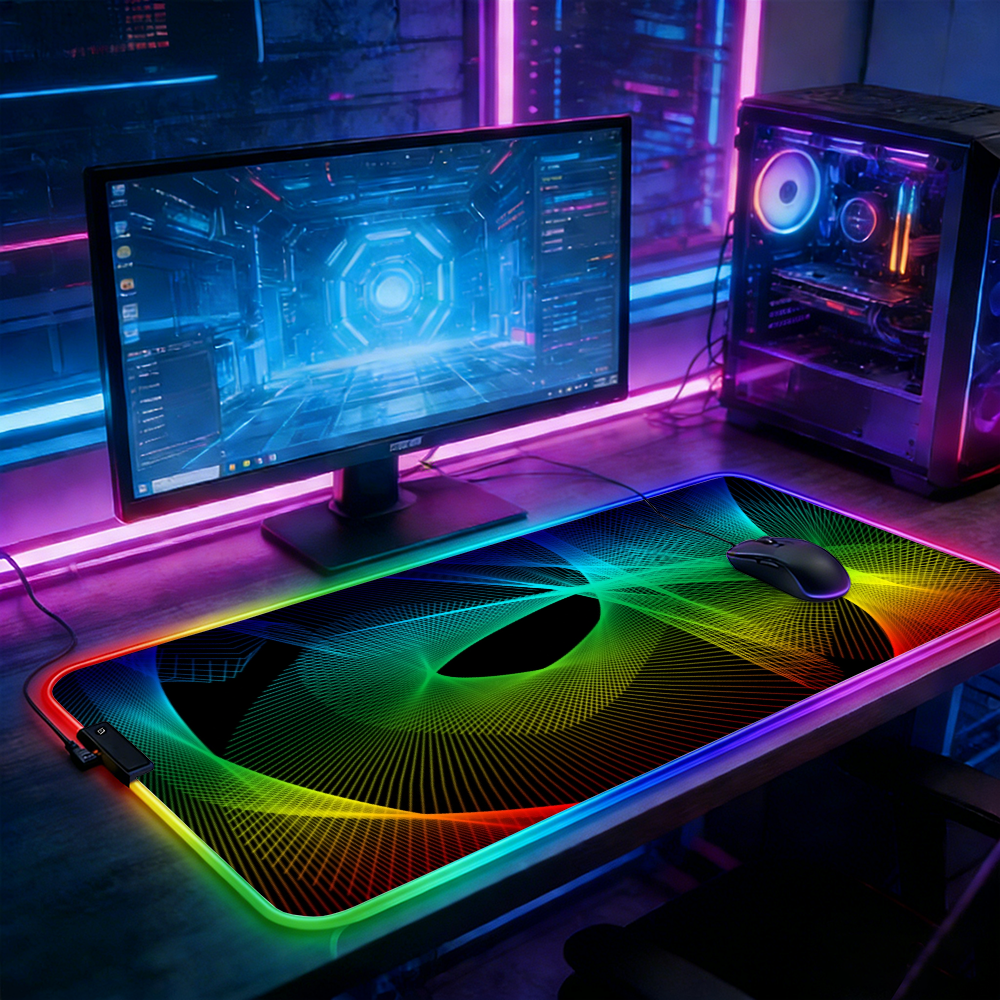 LED Lighting RGB Mouse Pad E-s - đánh giá và giá Esports Gaming Maus