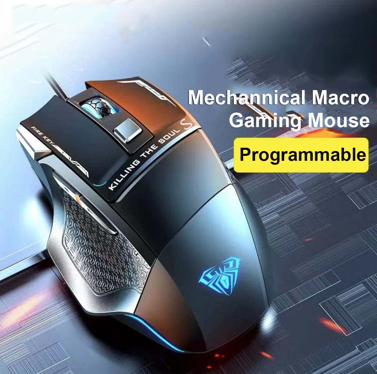 Wired Macro Programming Mouse  - đánh giá và giá Esports Gaming Maus
