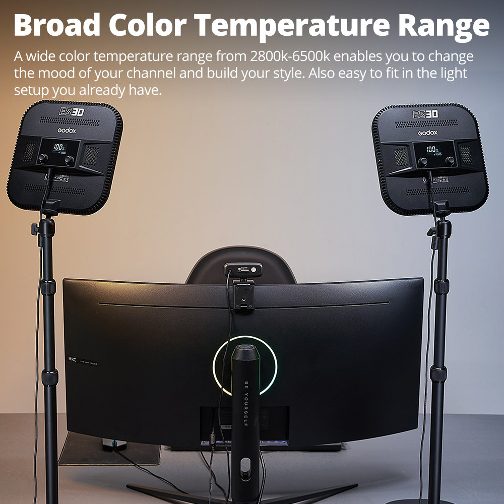 Godox ES30 E-sports LED Light  - đánh giá và giá Esports Gaming Photo