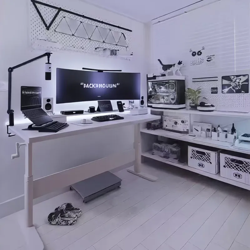 Solid Wood Computer Desk Heigh - đánh giá và giá Esports Gaming Table