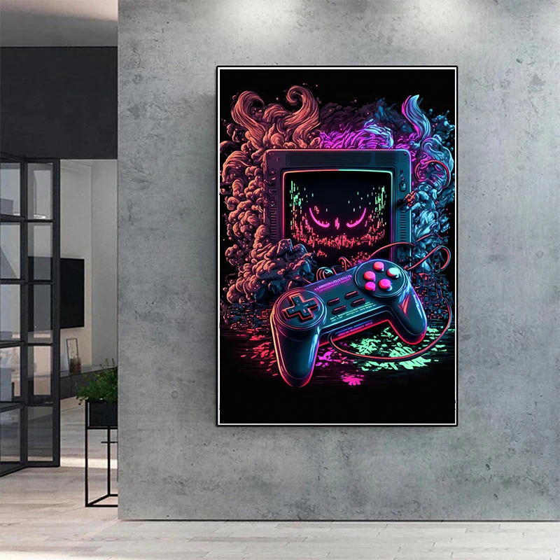Cool Gaming Wall Art Canvas Pa - đánh giá và giá Esports Gaming Poster