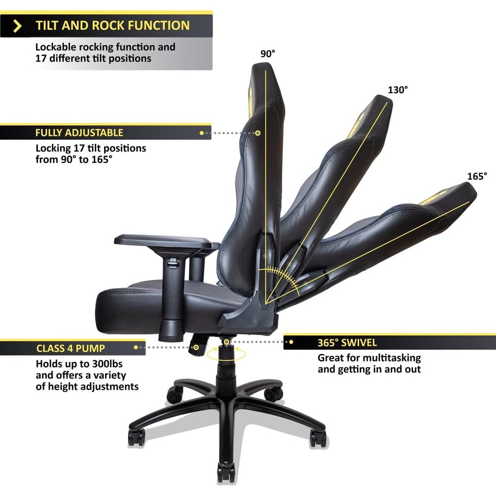 Ergonomic Reclining Gaming Cha - đánh giá và giá Gaming & Esports District