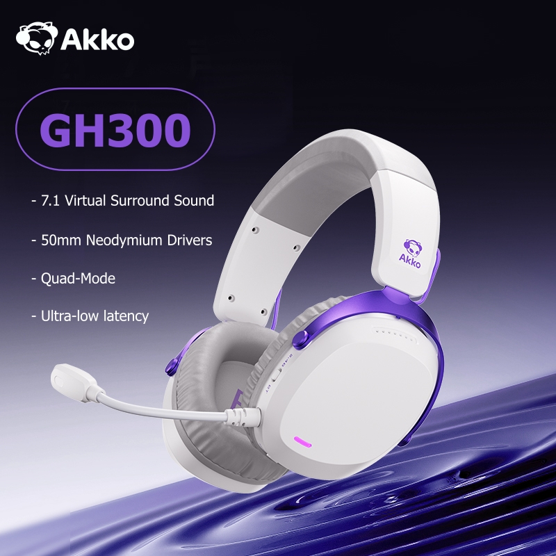Akko GH300 Headset 7.1 Virtual - đánh giá và giá Esports Gaming Bar