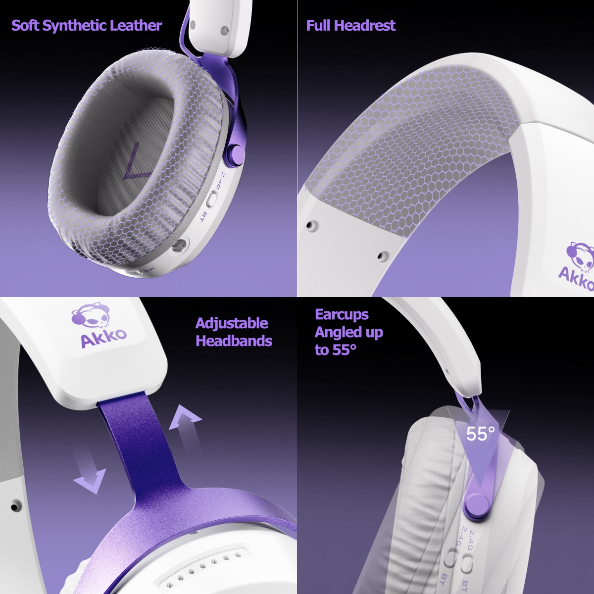 Akko GH300 Headset 7.1 Virtual - đánh giá và giá Esports Gaming Bar