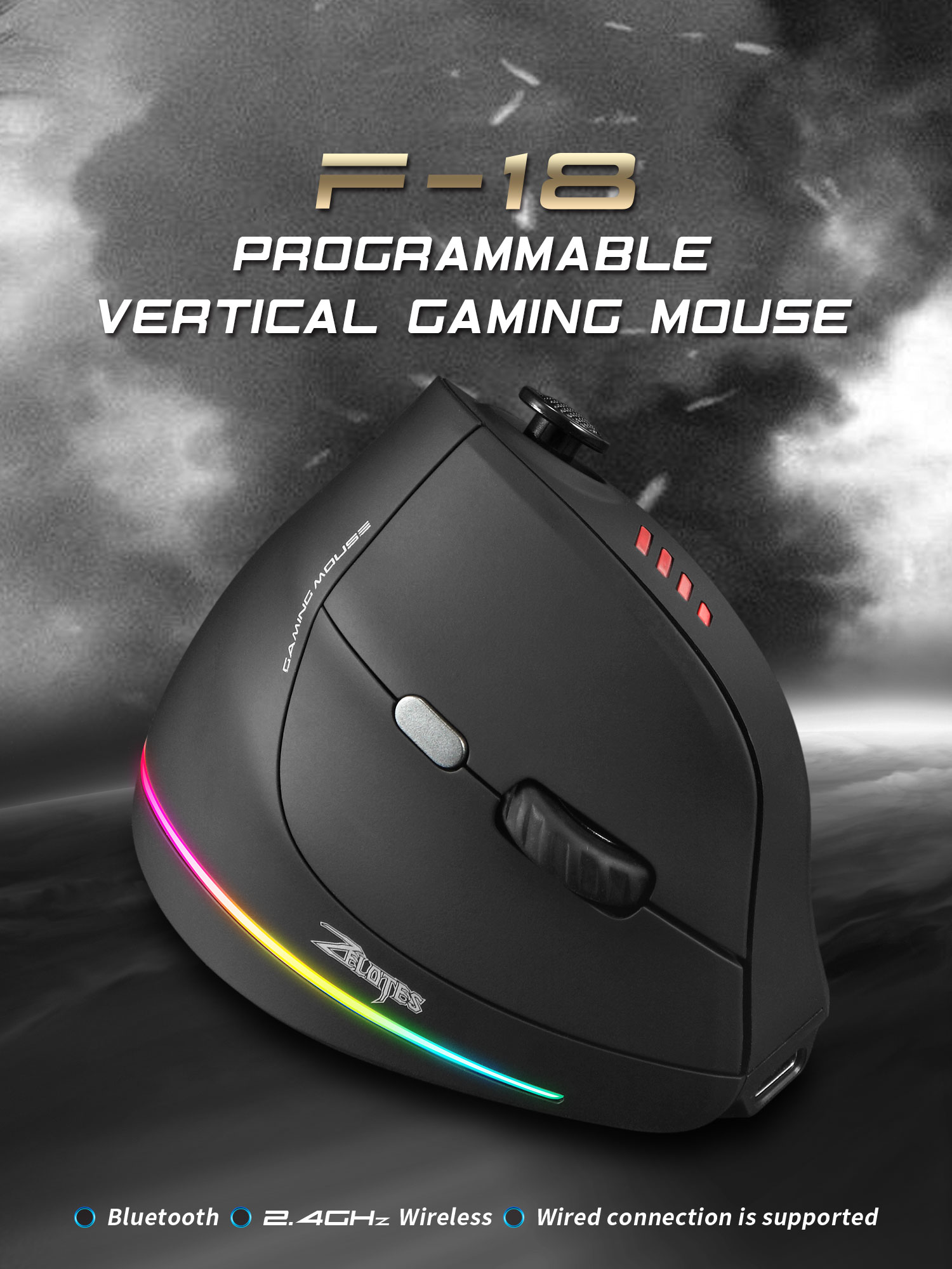 Jomaa RGB Backlit Wireless Ver - đánh giá và giá Esports Gaming Mice